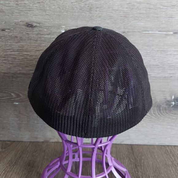 Columbia Spring Grove Fitted Trucker Hat Color: Black w/Patch Logo L/XL Unisex - Picture 4 of 6